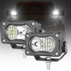 Swatowdirect 10769293846500 2pcs 3inch Pro Led Cube Pods Work Lights Bar Flood Lamps Driving Fog Offroad Atv