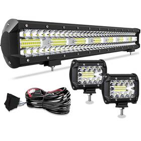Tf-tr-b3ll4202pb3ll60-bt3l T-former 20 Inch Led Light Bar Triple Row 420w Flood Spot Combo Beam Off Road