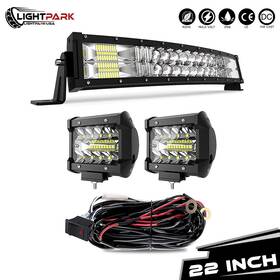 Dy120wcd5d2p60wdb T-former888 22 Inch Led Work Light Bull Bar Combo For Toyota 4runner Tacoma Rav4 1990-2018