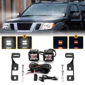 70104052ta Ta For Nissan Frontier 20005-2024 3ftft Amber White Strobe Light Ditch Mounts Dt Wire