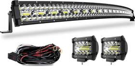 Terrain Vision 750266640815 Led Light Bar Curved 52 Inch Triple Row 975w Flood Spot Combo
