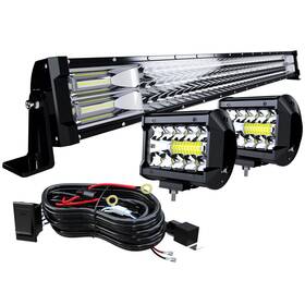 Na-dy-441wsttir2pb3ll60-bt Terrain Vision Led Light Bar 32 Inch 441w Triple Row Spot Flood Combo Beam 2pc 4 Inc
