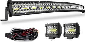Tv-tr975wcdtir2p18tirsf-bt Terrain Vision Led Light Bar Curved 52 Inch Triple Row 975w Flood Spot Combo Beam