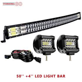 Dy288wcd5d2p60wwirtfs2 Tformersa80 50 Inch Curved 5d Led Light Bar 4ftft Combo For Ford F-150 F-250 2004 - 2020 Wiring