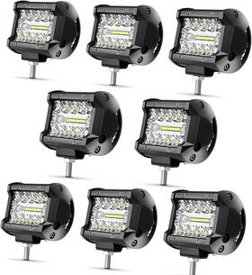 Dy-8p60wtir  Tiltop 8pcs 4inch Led Work Light Bar Spot Pods Fog Lamp Offroad Driving Truck Suv Atv