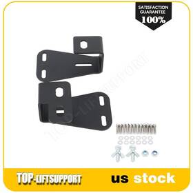 Tl16079820s Top-liftsupport Hi-lift Jack Holder Hood Mount Bracket 2pcs Fits 1944-06 Jeep Wrangler Cj Yj Tj