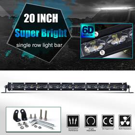 9610z8142032 Tuda 20inch Slim Led Light Bar Single Row Spot Flood Combo Work Truck Suv Atv 4wd 22 Inch