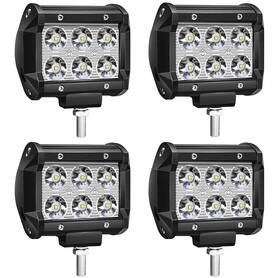 Turbo Sii 750266641218 4pcs 4inch 18w Led Pods Work Light Spot Beam Super Bright Offroad Driving Fog Li