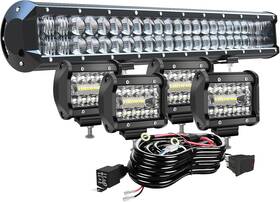 Tur-126wsm5d4p60w-wir Turbo Sii 20 Inch 126w 5d Led Light Bar Spot Flood Combo Beam 4pcs 4 60