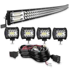 Tur-441wcdtir2pb3ll60 Turbo Sii Led Light Bar 30/32inch 441w Curved Triple Row Offroad Wate