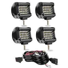 Tur-hkp-018ws4p Turbo Sii Led Pod Lights 4 Inch 72w Waterproof Fog Spot Beam Cubes With