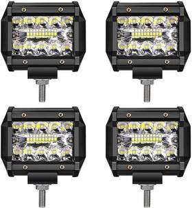 Tur-sm18wsp4p-tr-dec Turbo Sii Led Pods 4 Inch 60w Light Bar Spot Flood Combo Off Road Fo