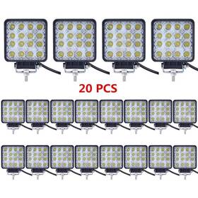 20x48w-spot Turboo Led Light Bar 20pcs 4inch 48w Work Square Spot Lights Offroad L