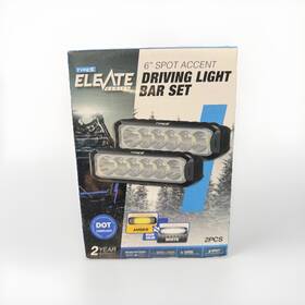 Lm534398-2 Types Type S - Elevate 6 Inch Spot Accent Driving Light Bar Set New