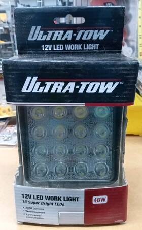 27882 Ultra Ultra-tow #27882 12v Led Work Light- 16 Super Bright Leds 48w