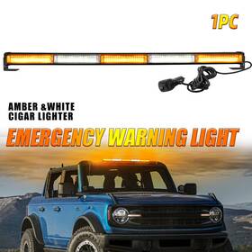 52031w Un-shine 30/36 Inch Led Emergency Amber/white Strobe Light Bar Warning Rooftop Traffic