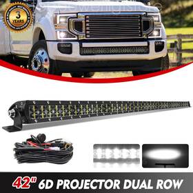 12149620az42252 Uni-shine 6d Bumper 42 Inch Led Light Bar Combo Wire For Ford F250 F350 Super Duty 2017-2022