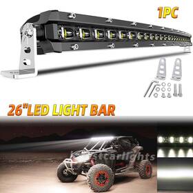 26incg Uni-shine Curved Slim 26 Inch Led Light Bar Spot Flood Work Fog Combo Truck Suv Atv Utv