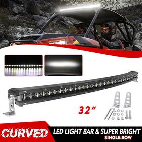 9610gtj321413 Uni-shine Curved 32 Inch Led Light Bar Slim Spot Flood For Polaris Rzr Xp 4 1000 900 800