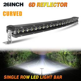 9610gtjc-0530-167 Uni-shine Curved 26inch Led Light Bar Offroad Driving Work Fog Lamp Truck 4wd Pickup 4x4