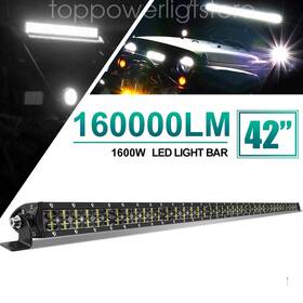 9620azcp42 Uni-shine 42 Inch 4800w Led Light Bar Dual Row Spot Flood Combo Beam 4wd Truck Suv Atv 40