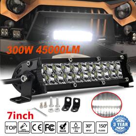 9620zhf563899783667 Uni-shine 7inch Dual Row Slim Led Work Light Bar Spot Flood Offroad Driving Atv 4x4wd Suv