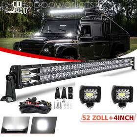 Dy288wcd5d2p60wwir Uni-shine Offroad 50inch Led Work Light Bar Curved Flood Spot Combo Truck Roof Driving