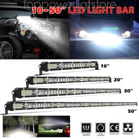 565698 Unishine 52 Inch Led Work Light Bar Spot Flood Driving For Jeep Wrangler Jk Cj