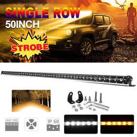 9610zbs50 Unishine 50 Inch Amber/white Strobe Led Light Bar Offroad Driving Ute Atv Suv Truck Pk 52 /48