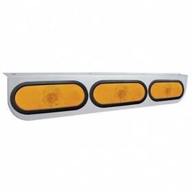 20408 United Pacific Light Bar Stainless With Bracket Incandescent Turn