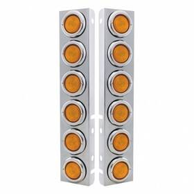 30064 United Pacific Air Cleaner Light Box Panel Stainless Steel 12 Cutouts