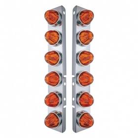 30996 United Pacific Air Cleaner Light Box Panel Stainless Steel 12 Cutouts