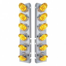 33914 United Pacific Air Cleaner Light Bar Front Stainless Steel With