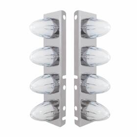 34455 United Pacific Air Cleaner Light Bar Inch Glo Front Stainless
