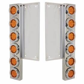 34677 United Pacific Air Cleaner Light Bar Front Stainless S For Freightliner