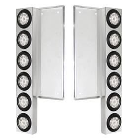 34778 United Pacific Air Cleaner Light Bar Front Stainless S For Freightliner