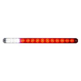 36071 United Pacific Light Bar 17 Inch Red/white Led Clear Lens
