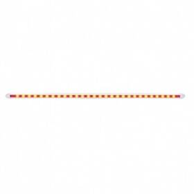 36881 United Pacific Light Bar Slim Auxiliary Red Led Clear Lens