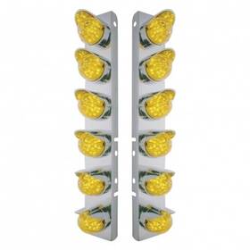 37462 United Pacific Air Cleaner Light Box Panel Stainless Steel 12 Cutouts