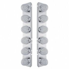 37465 United Pacific Air Cleaner Light Bar Front Stainless Steel With