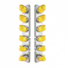 37699 United Pacific Air Cleaner Light Box Panel Stainless Steel 12 Cutouts