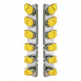37703 United Pacific Air Cleaner Light Bar Front Stainless Steel With