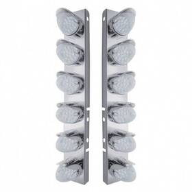 37704 United Pacific Air Cleaner Light Bar Front Stainless Steel With
