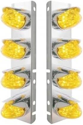 37705 United Pacific Air Cleaner Light Bar Front Stainless Steel Bracket 19 Inch