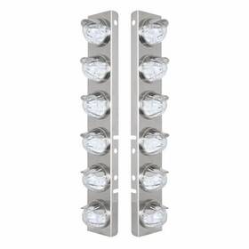 39849 United Pacific Air Cleaner Light Bar Front Stainless Steel With