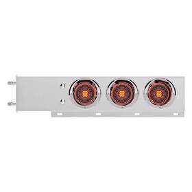 61007 United Pacific Light Bar Stainless Steel Spring Loaded Rear With 3
