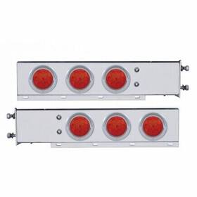 61748 United Pacific Deluxe Ss Spring Loaded Rear Light Bar With 3.75 Inch Bolt