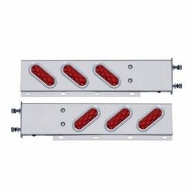 62300 United Pacific Light Bar Stainless Steel Spring Loaded Rear