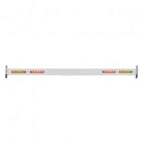 F3251led-ra United Pacific Spreader Bar Polished Stainless Steel Wi For Ford