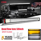 Usd4307he Autofeel Quad Row Led Light Bar Combo Offroad For Jeep